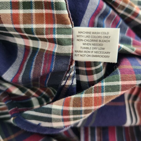 U.S POLO ASSN Plaid Button Up Shirt Mens Size XL Preppy Casual - Picture 9 of 9